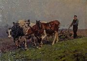 Georges Jansoone Plowing oil